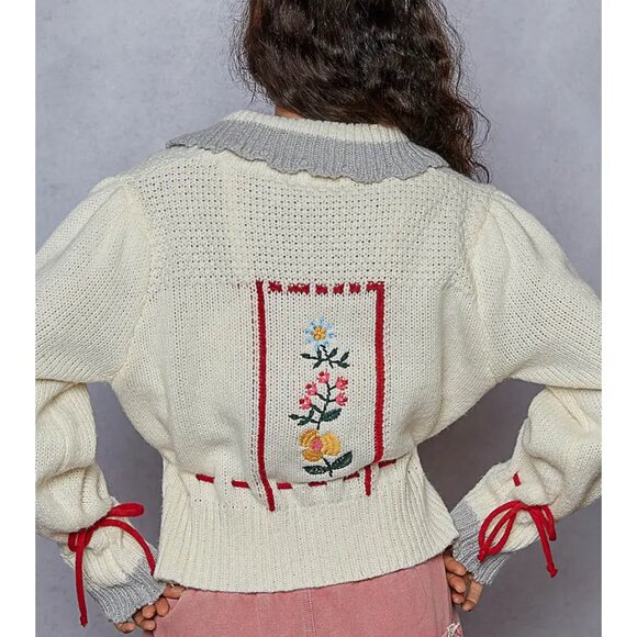 POL Gardenlace Embroidered Knit Cardigan NEW Size Various - Picture 8 of 10